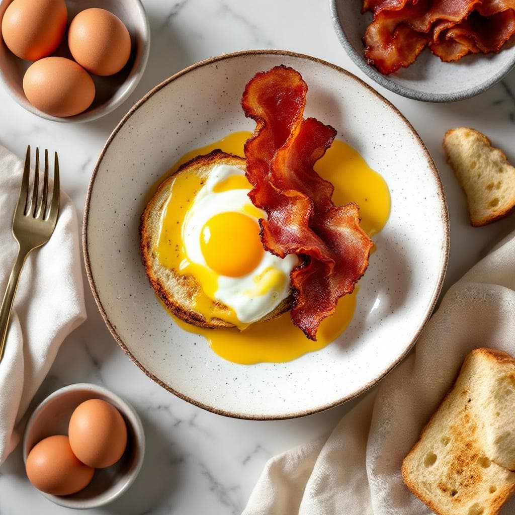 Classic Eggs Benedict with Silky Hollandaise Sauce