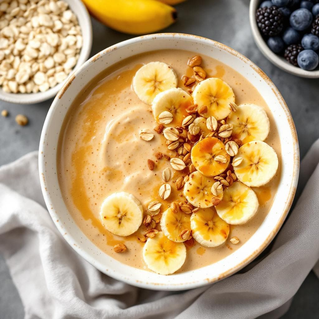 Creamy Banana Oat Smoothie Bowl
