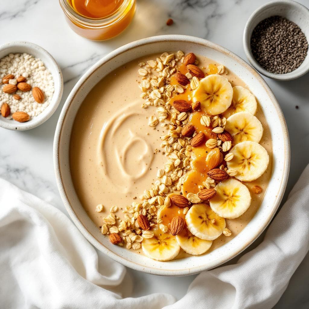 Creamy Banana Oat Smoothie Bowl