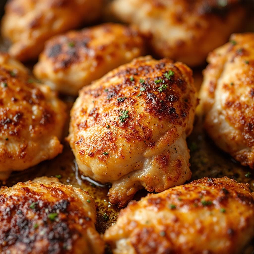 Crispy Baked Chicken Thighs