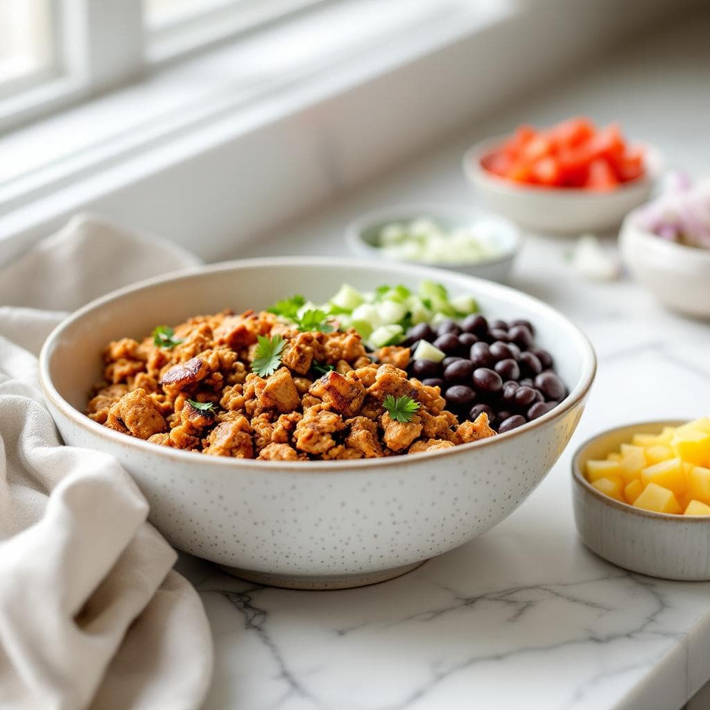 Easy Ground Turkey Taco Bowls