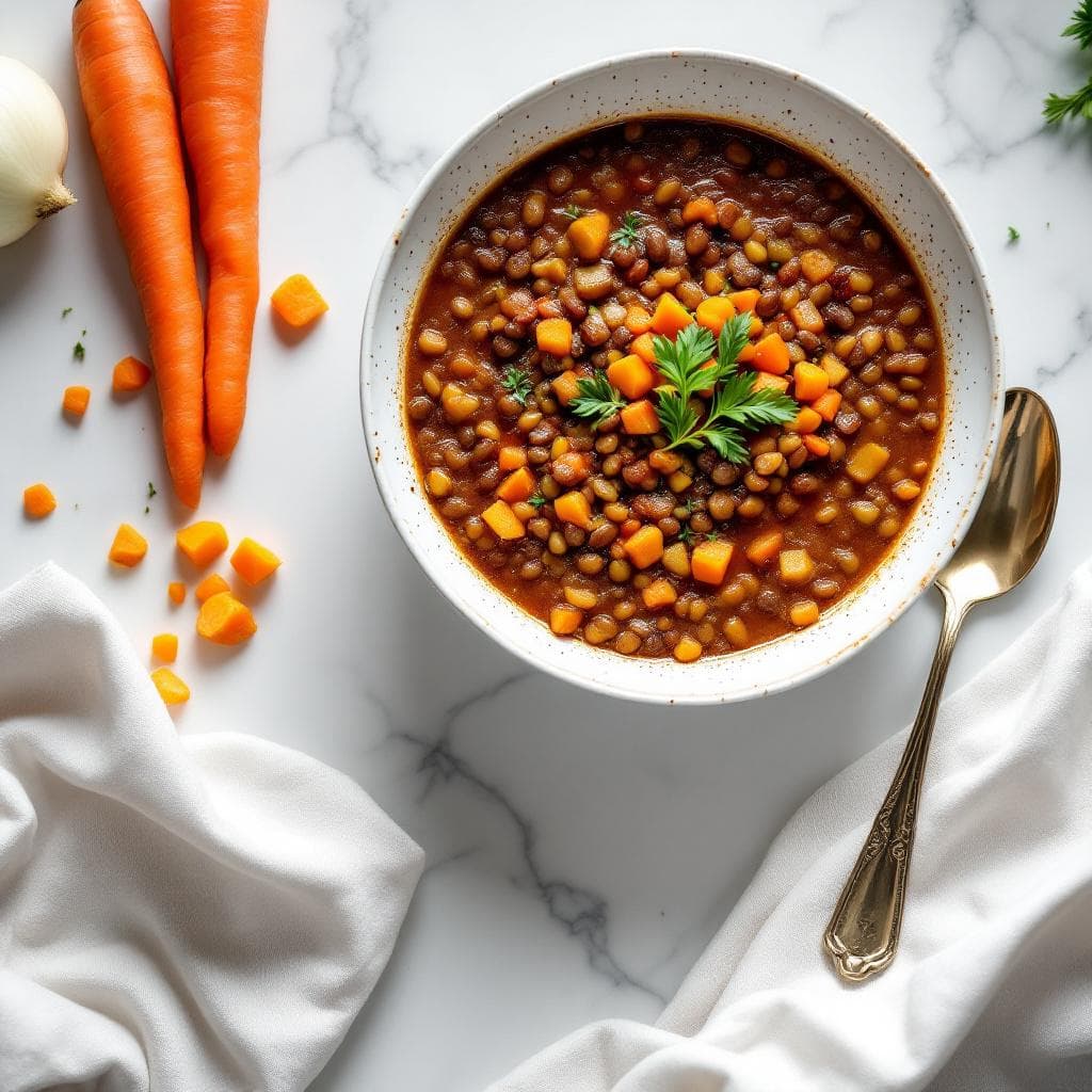 Easy Mediterranean Lentil and Vegetable Soup