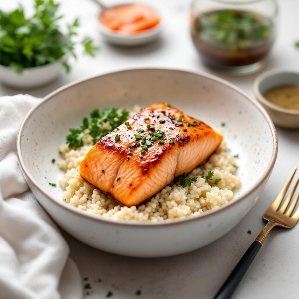 Easy Miso-Glazed Salmon with Sesame and Scallions