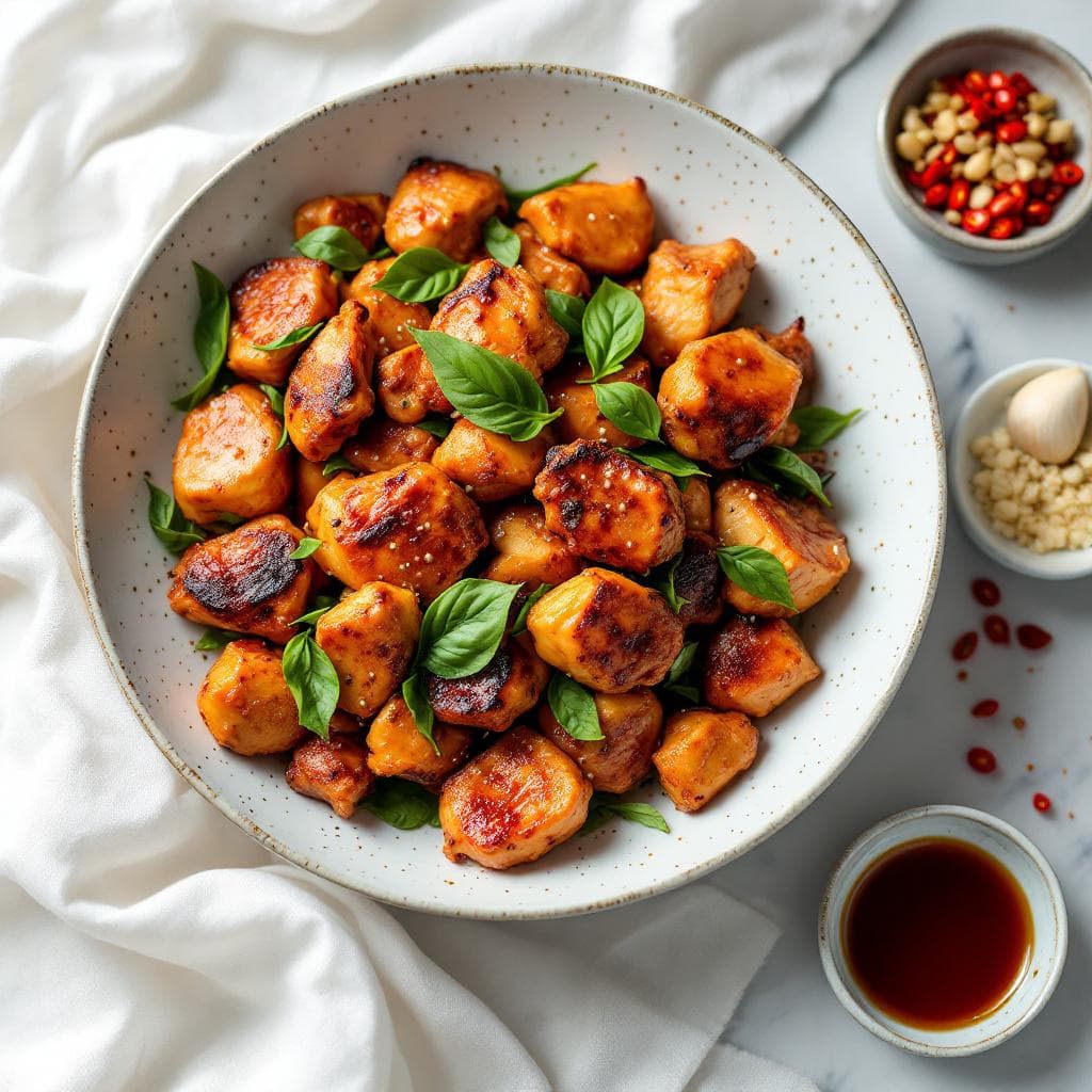 Easy Spicy Thai Basil Chicken (Pad Krapow Gai)