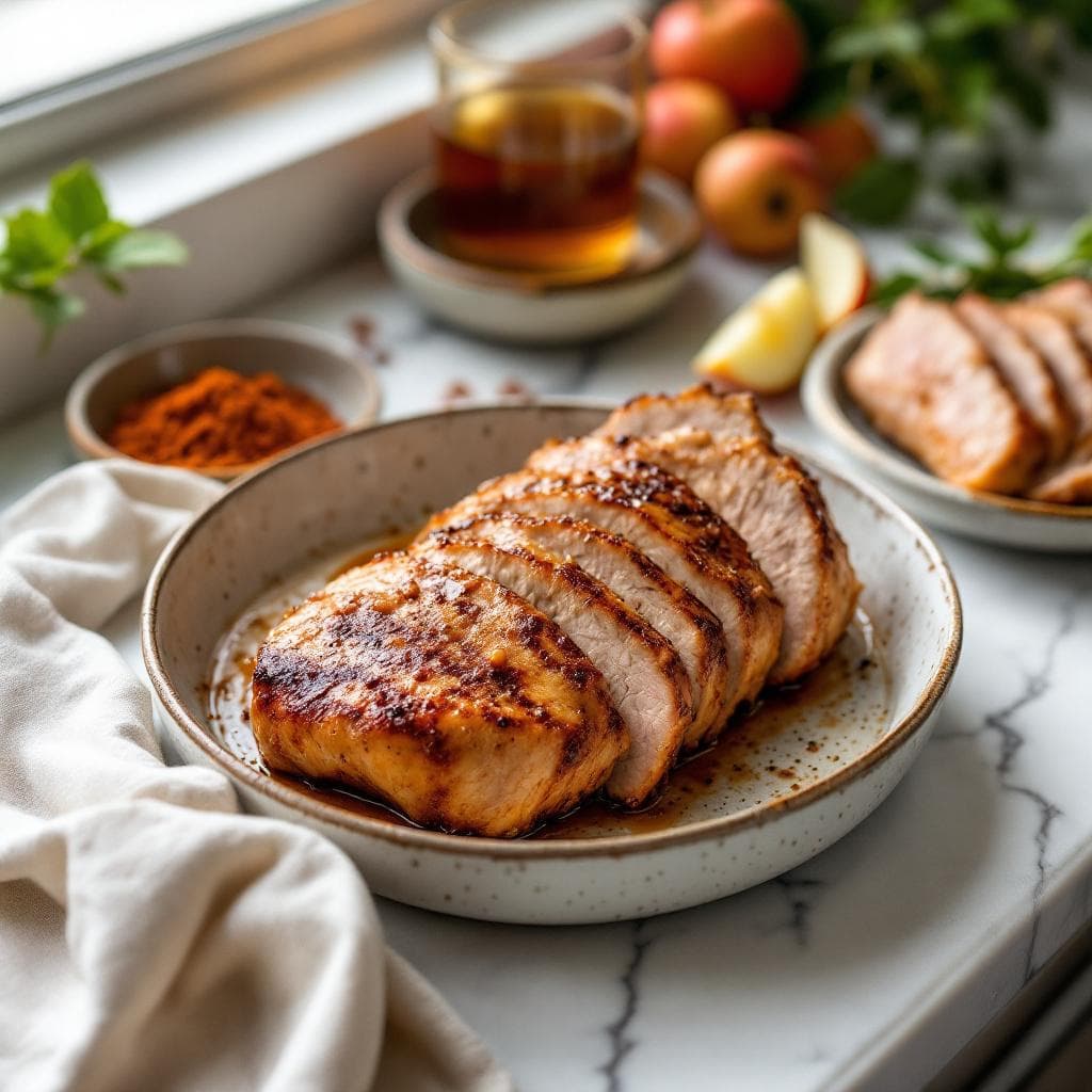 Pork Tenderloin with Apple Cider Glaze