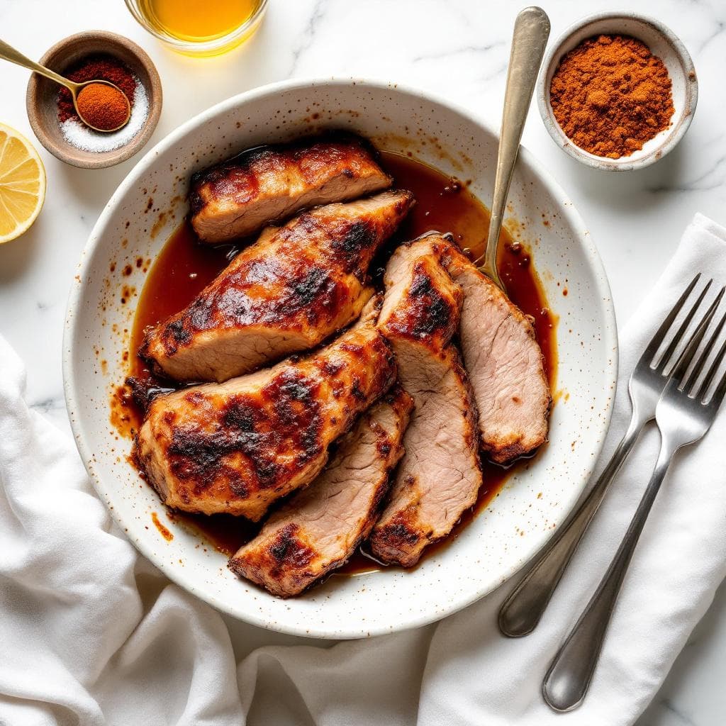 Pork Tenderloin with Apple Cider Glaze