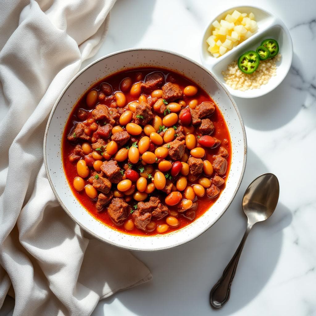 Easy Homemade Beef and Bean Chili